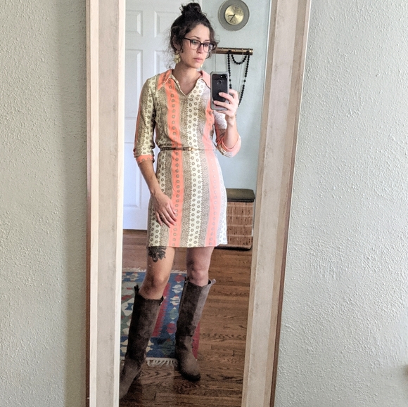 Handmade 70's Mini Dress - Picture 2 of 5